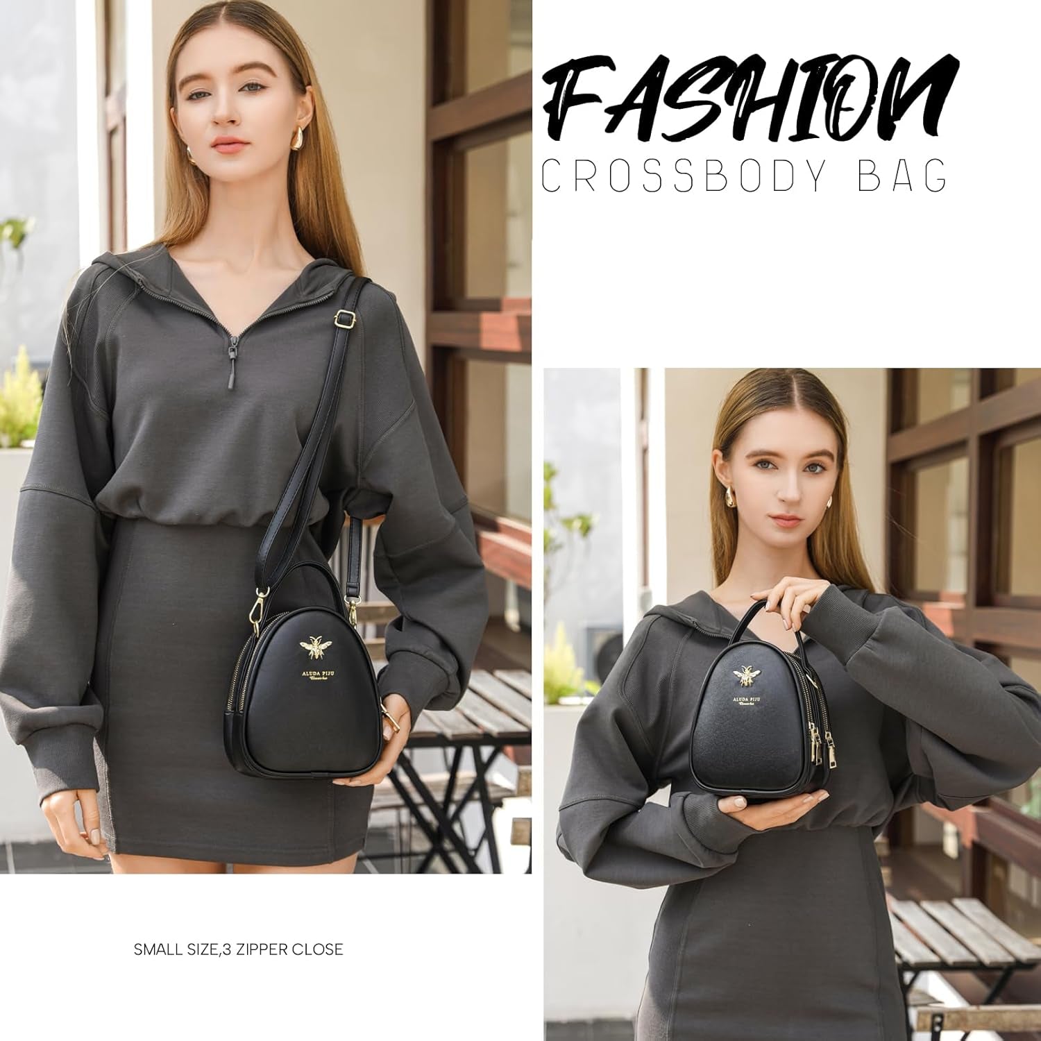 Chic Small Crossbody Shoulder Bag for Women - Stylish Messenger Purse and Handbag