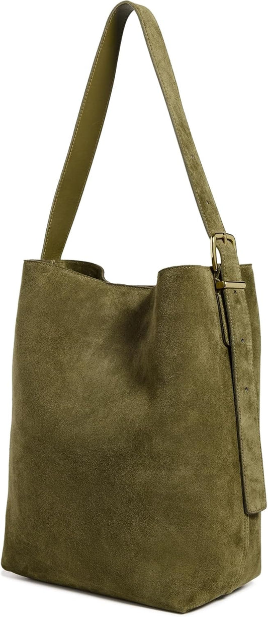 Essential Suede Bucket Tote for Women