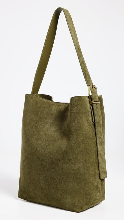 Essential Suede Bucket Tote for Women