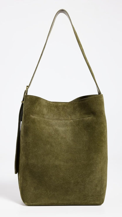 Essential Suede Bucket Tote for Women