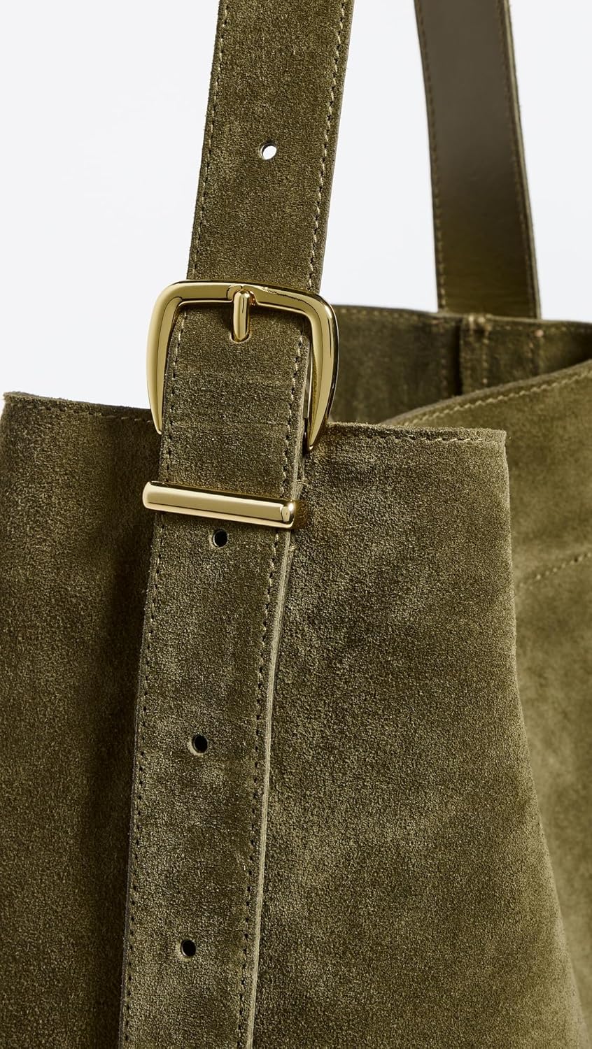 Essential Suede Bucket Tote for Women