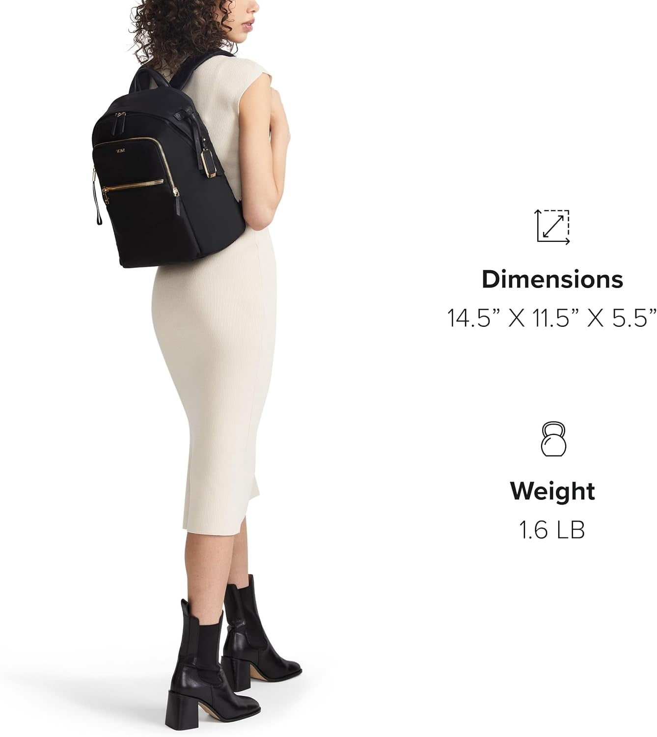 - Voyageur Halsey Backpack - Women'S Lightweight Everyday and Travel Bag - 14.5" X 11.5" X 5.5" - Holds up to 14" Screen - Mink